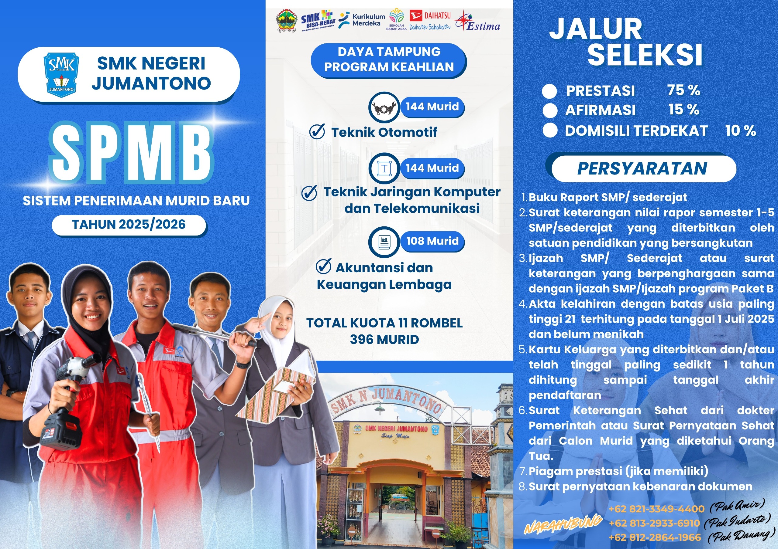 Informasi SPMB SMK Negeri Jumantono Tahun Pelajaran 2025/2026