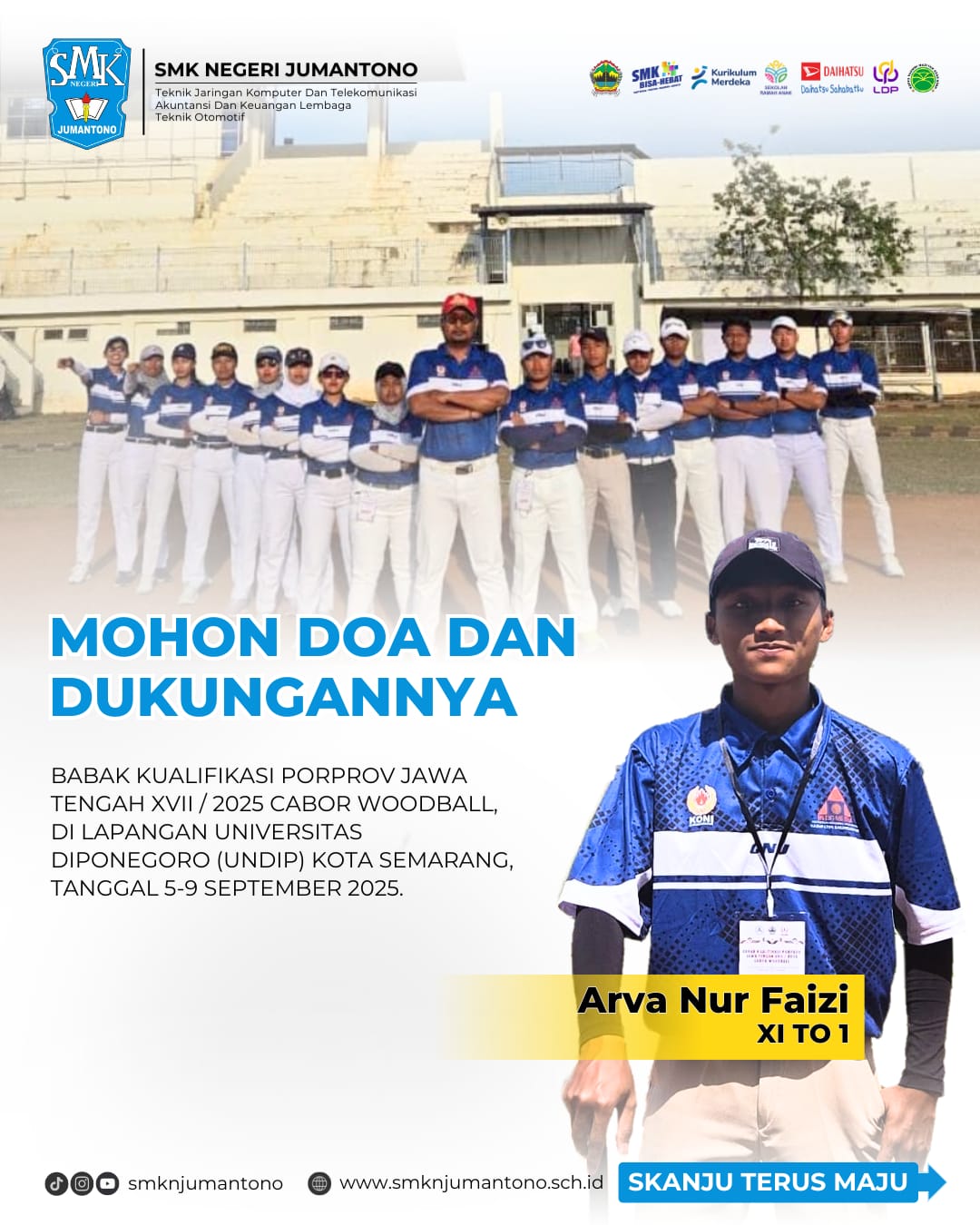 Siswa SMK Negeri Jumantono Ikuti Babak Kualifikasi Porprov Jateng XVII 2025 Cabor Woodball
