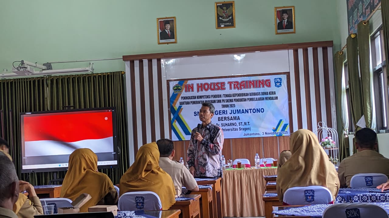 IHT Peningkatan Kompetensi Pendidik Berbasis Dunia Kerja Digelar di SMK Negeri Jumantono